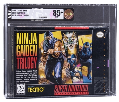 1994 SNES Super Nintendo (USA) "Ninja Gaiden Trilogy" Sealed Video Game - VGA NM+ 85+